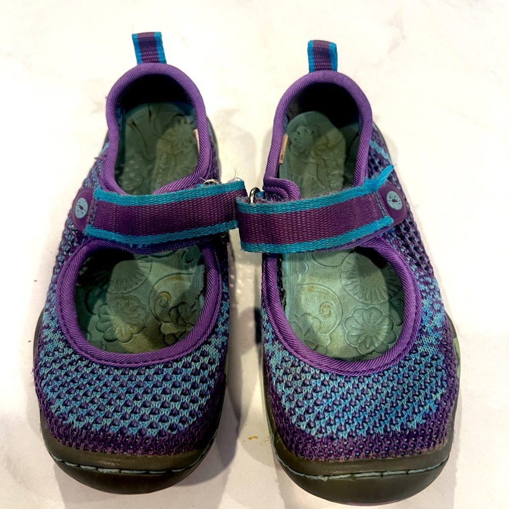 Jambu KD kid water ready Mary Jane shoe teal and purple size 11